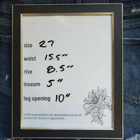 DL1961 Riley Boyfriend Jean Shorts Size 27 Frayed Hem Denim Cut Offs Hayden Wash - Picture 7 of 7